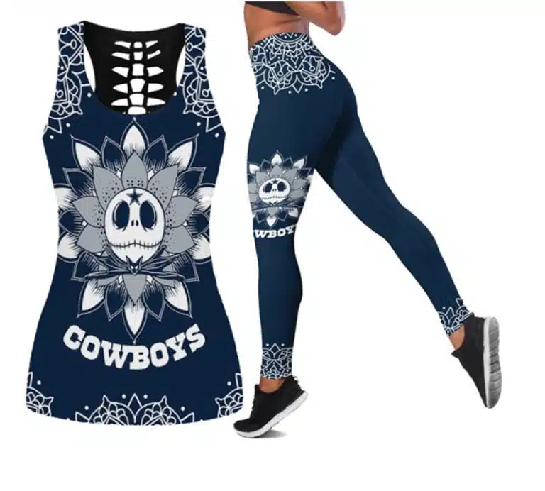 Dallas Cowboys Women's Hollow Out Tank Top + Legging EU46