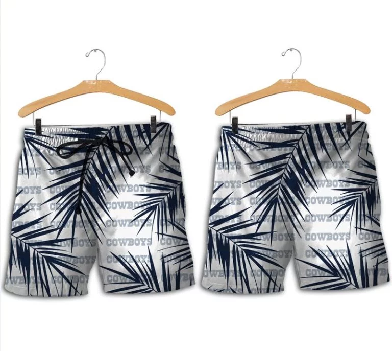 Combo Dallas Cowboys Button-Up Shirt & Men Shorts OE27 - Image 2