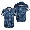 Combo Dallas Cowboys Button-Up Shirt & Men Shorts DK86