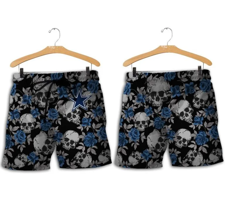 Combo Dallas Cowboys Button-Up Shirt & Men Shorts CK13 - Image 2