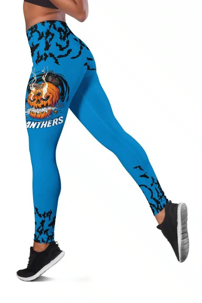 Carolina Panthers Women's Hollow Out Tank Top + Legging IE34 - Image 3