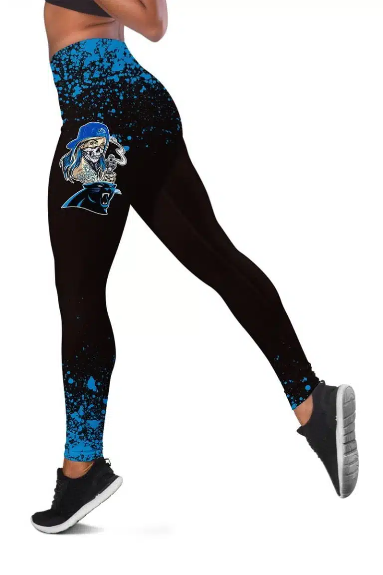Carolina Panthers Women's Hollow Out Tank Top + Legging IF25 - Image 3