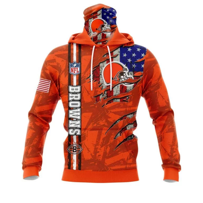 Hoodie Mask Cleveland Browns | Custom Name | Limited Edition