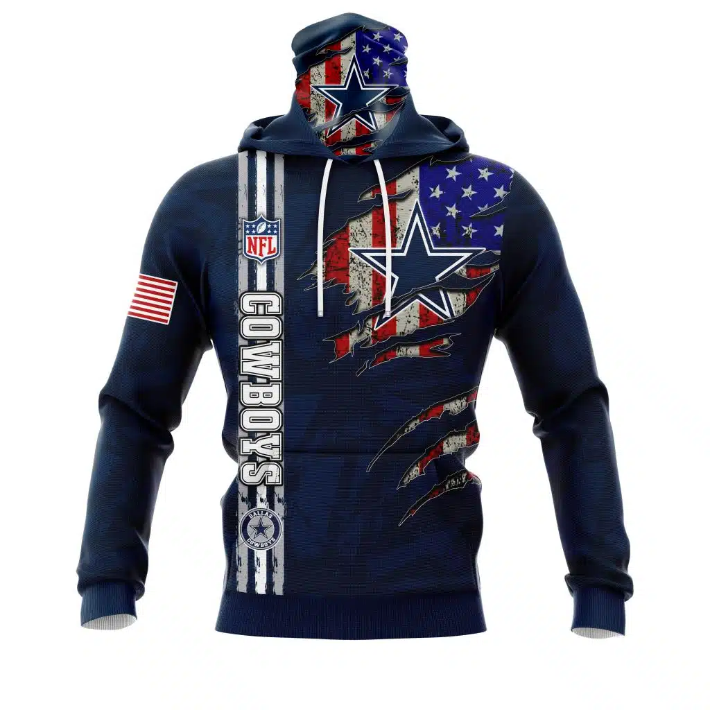 Hoodie Mask Dallas Cowboysls | Custom Name | Limited Edition