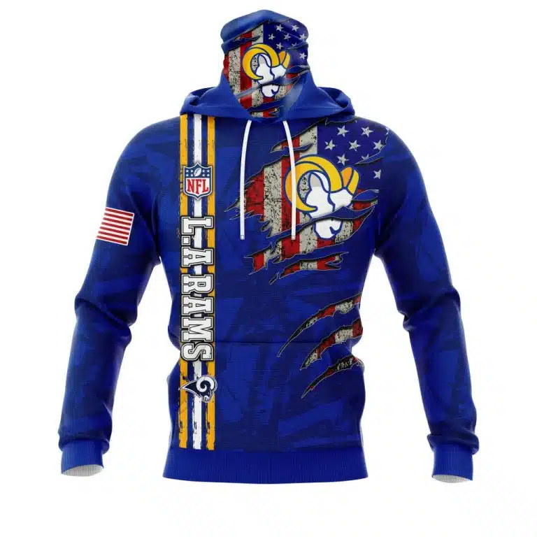 Hoodie Mask Los Angeles Rams | Custom Name | Limited Edition