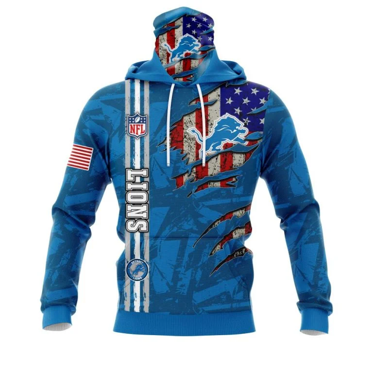 Hoodie Mask Detroit Lions | Custom Name | Limited Edition