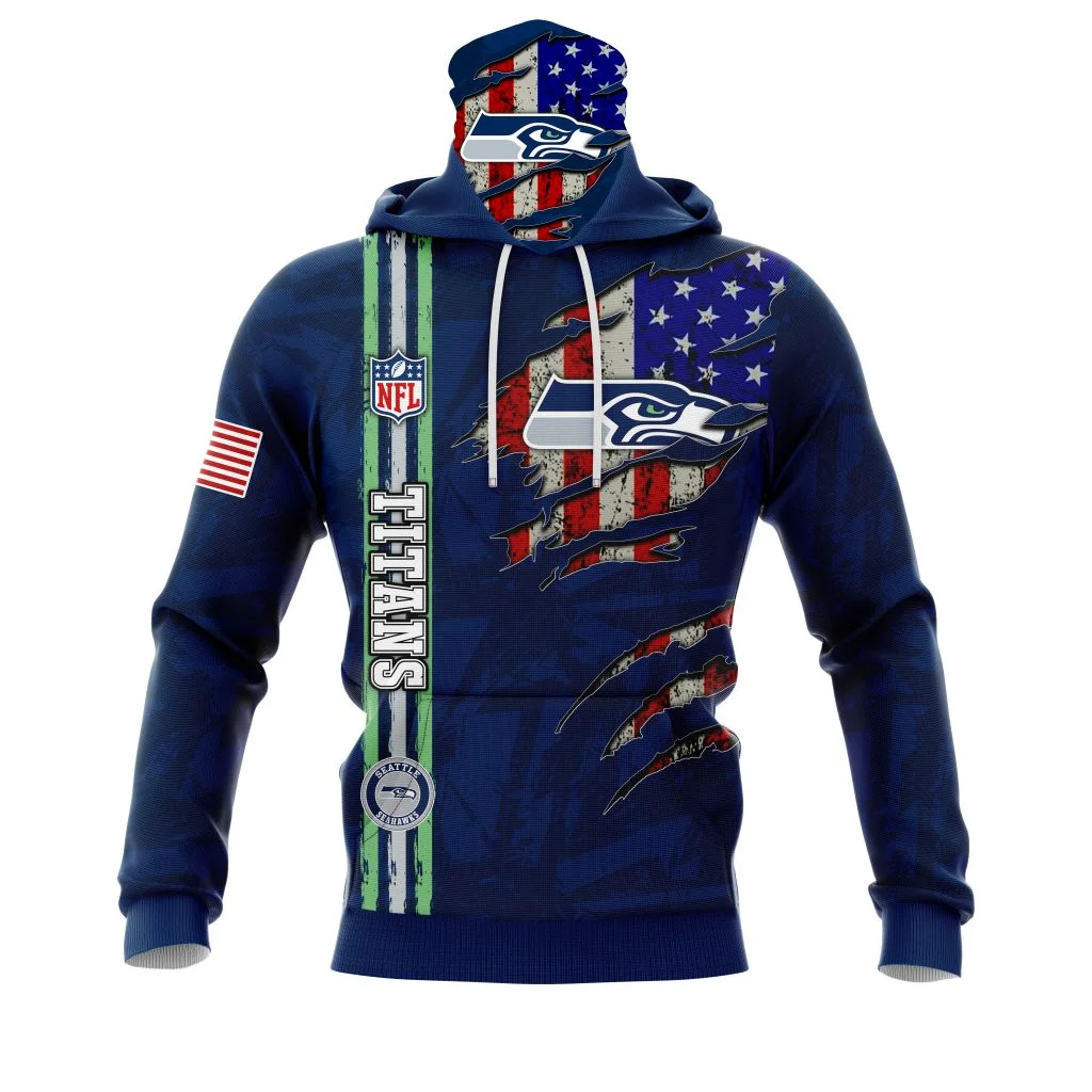 Hoodie Mask Seattle Seahawks | Custom Name | Limited Edition