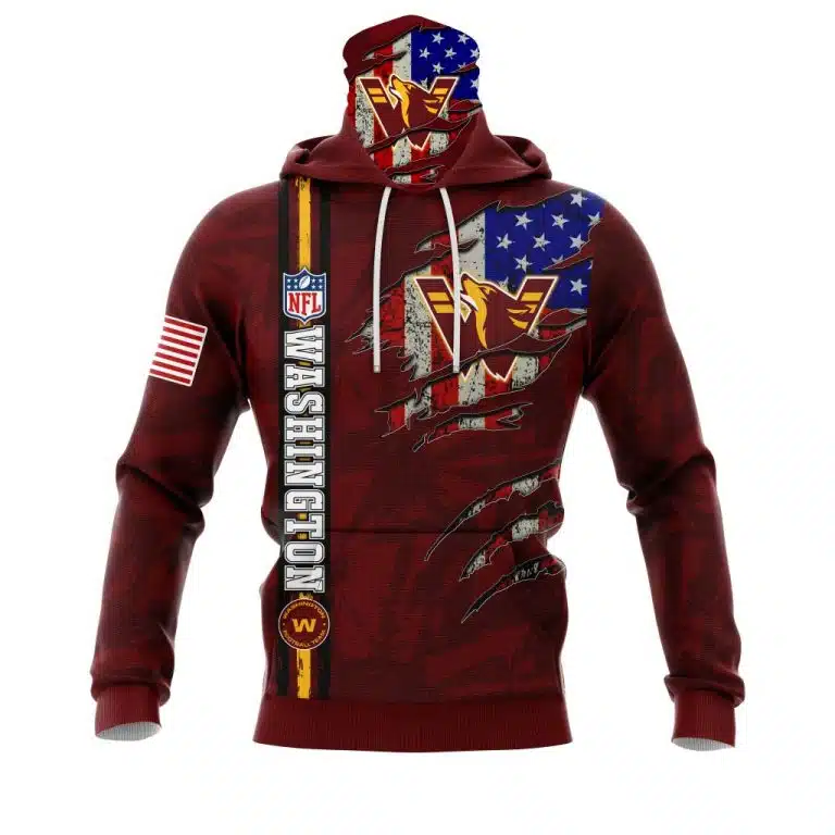 Hoodie Mask Washington Commanders | Custom Name | Limited Edition