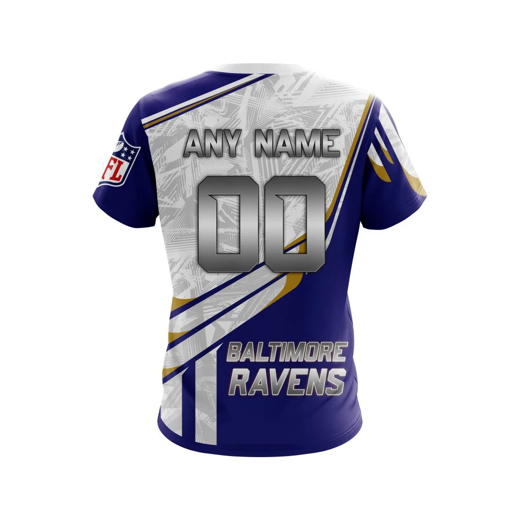 Custom Your Name Baltimore Ravens FD33 - Image 5