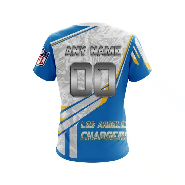 Custom Your Name Los Angeles Chargers JZ71 - Image 5