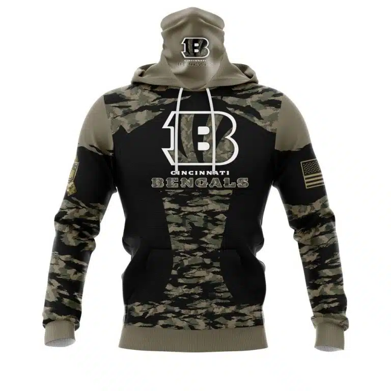 Hoodie Mask Cincinnati Bengals | Custom Name | Limited Edition