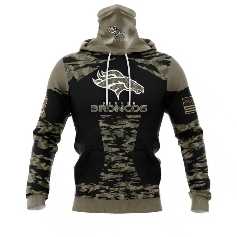 Hoodie Mask Denver Broncos | Custom Name | Limited Edition