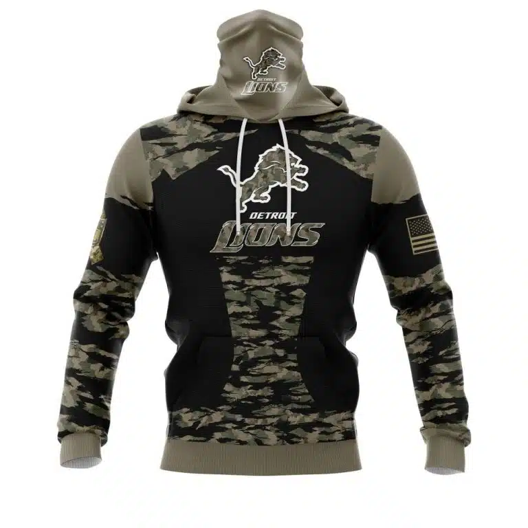 Hoodie Mask Detroit Lions | Custom Name | Limited Edition