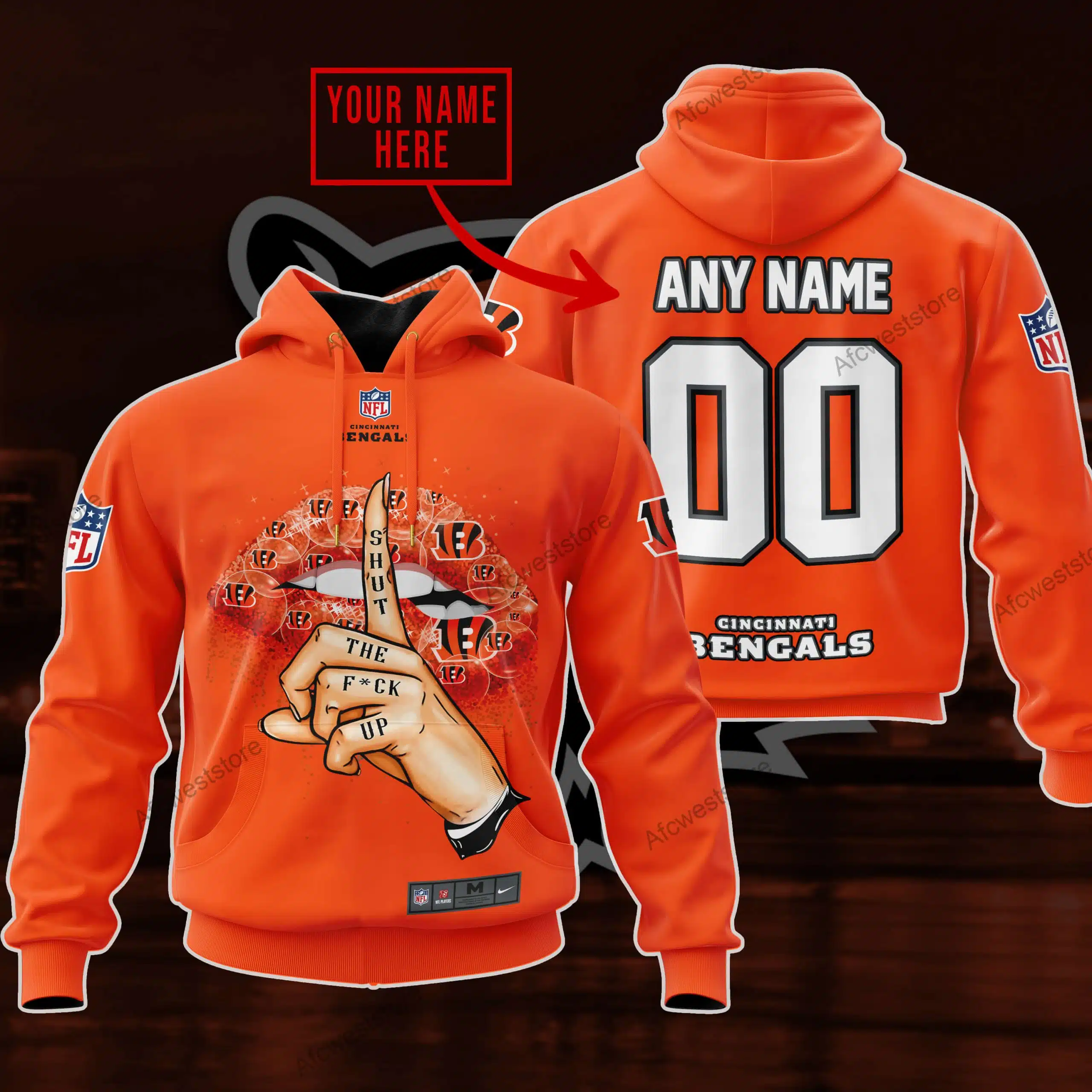 Shut The Fck Up | Cincinnati Bengals | Custom Your Name