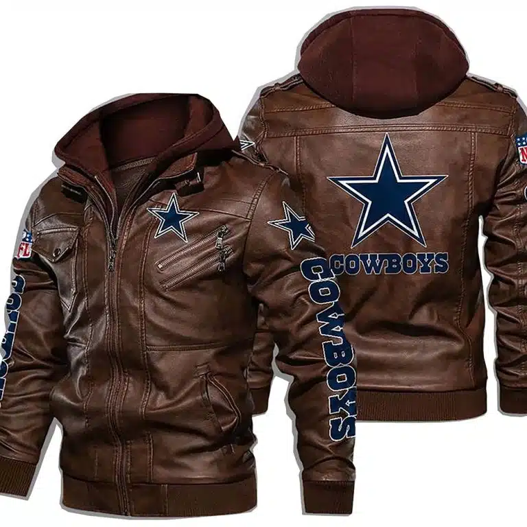 Dallas Cowboys Leather Jacket OX46 - Image 2