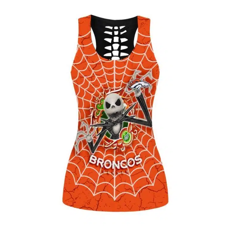 Denver Broncos Women's Hollow Out Tank Top + Legging KD13 - Image 2