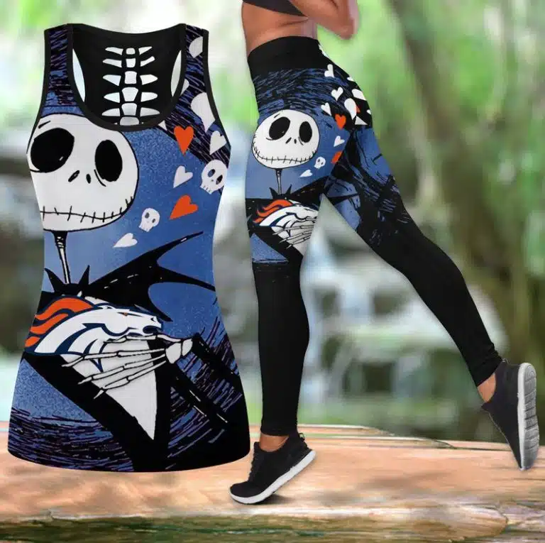 Denver Broncos Women's Hollow Out Tank Top + Legging WT61
