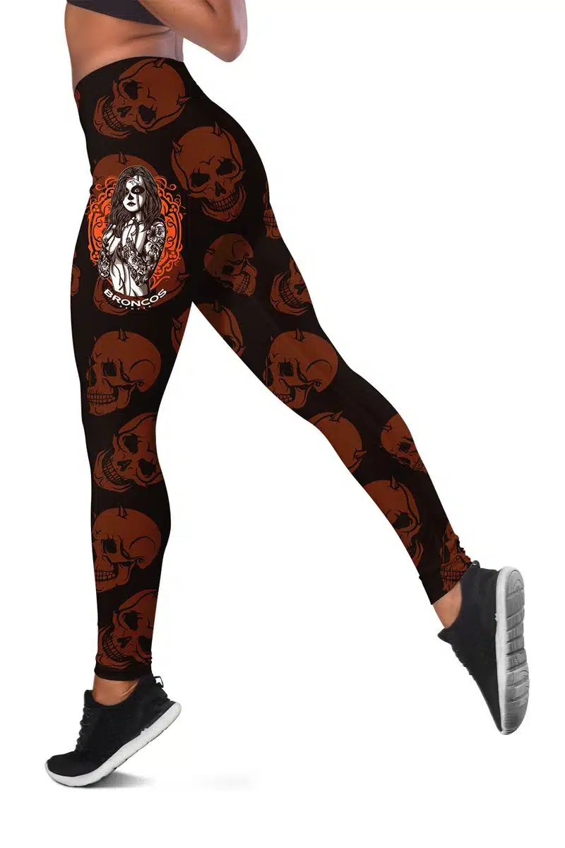 Denver Broncos Women's Hollow Out Tank Top + Legging YD71 - Image 3