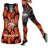 Denver Broncos Women's Hollow Out Tank Top + Legging ET71