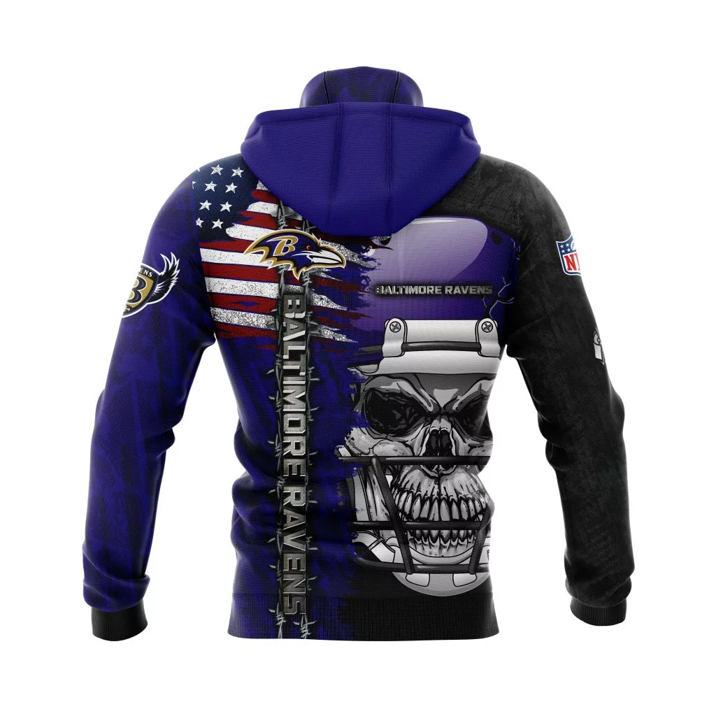 Hoodie Mask Baltimore Ravens | Custom Name | Limited Edition - Image 2
