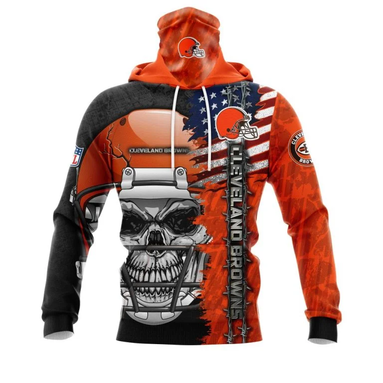 Hoodie Mask Cleveland Browns | Custom Name | Limited Edition