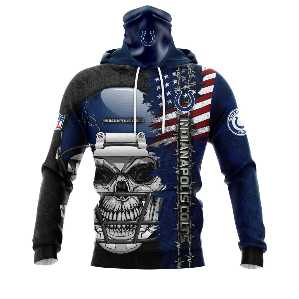 Hoodie Mask Indianapolis Colts | Custom Name | Limited Edition