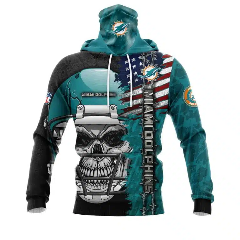 Hoodie Mask Miami Dolphins | Custom Name | Limited Edition