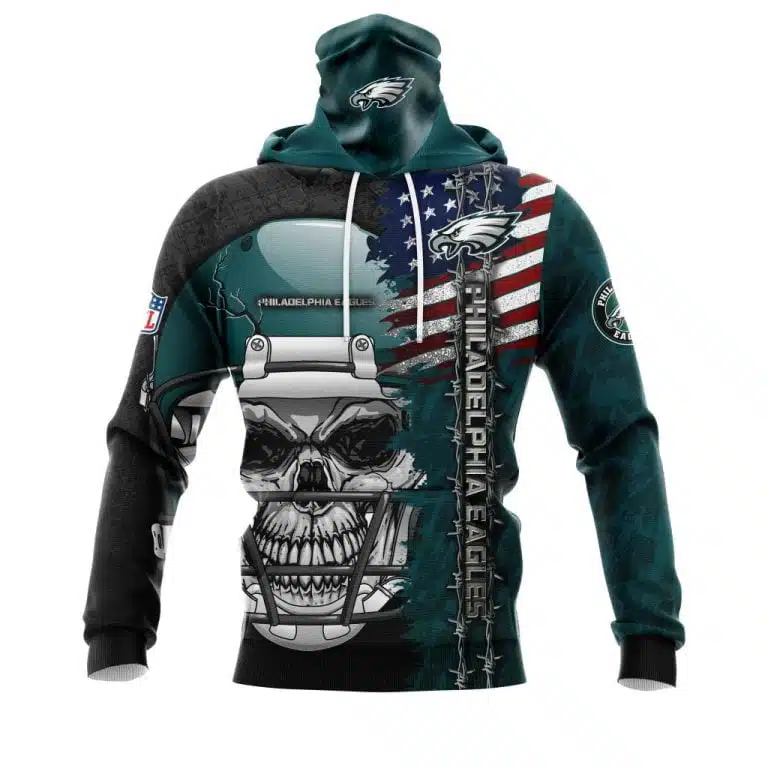 Hoodie Mask Philadelphia Eagles | Custom Name | Limited Edition