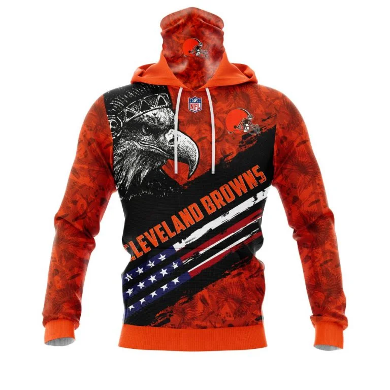 Hoodie Mask Cleveland Browns | Custom Name | Limited Edition