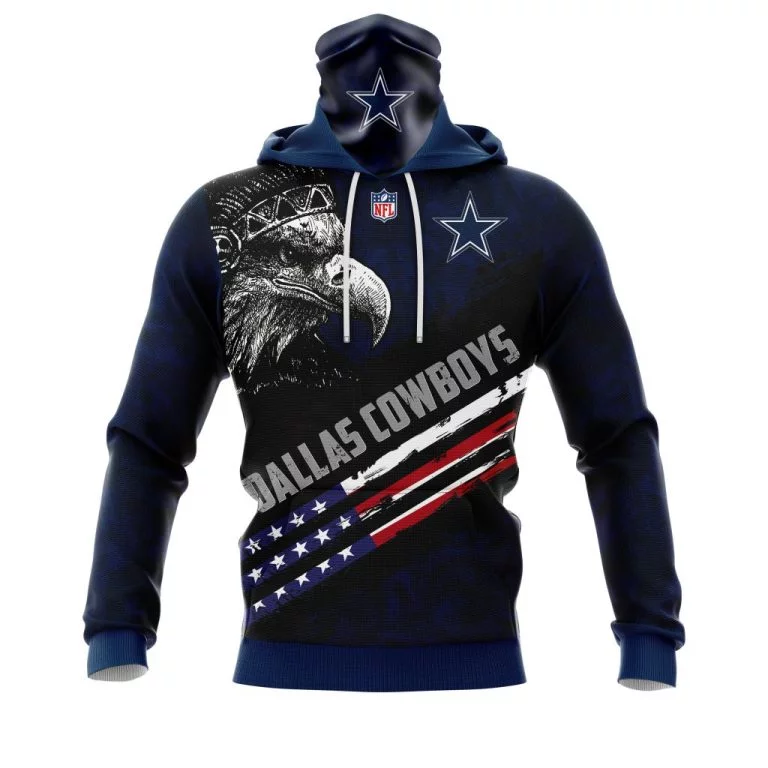 Hoodie Mask Dallas Cowboysls | Custom Name | Limited Edition