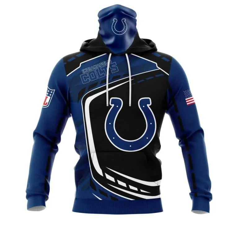 Hoodie Mask Indianapolis Colts | Custom Name | Limited Edition