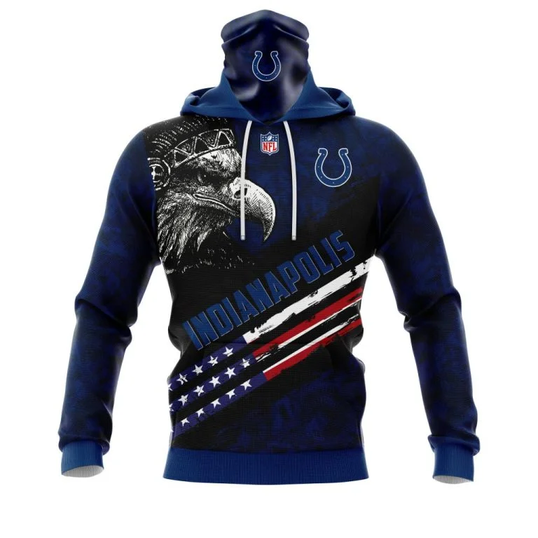 Hoodie Mask Indianapolis Colts | Custom Name | Limited Edition