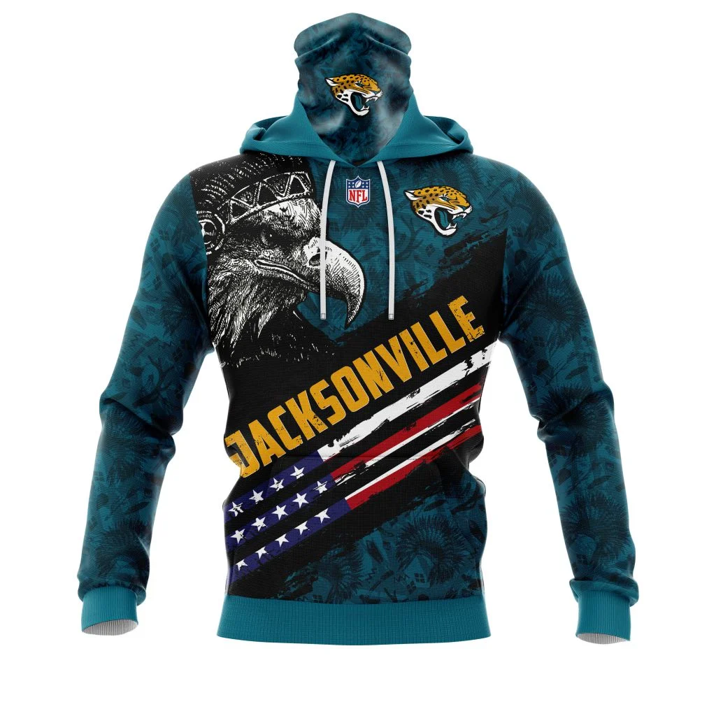 Hoodie Mask Jacksonville Jaguars | Custom Name | Limited Edition
