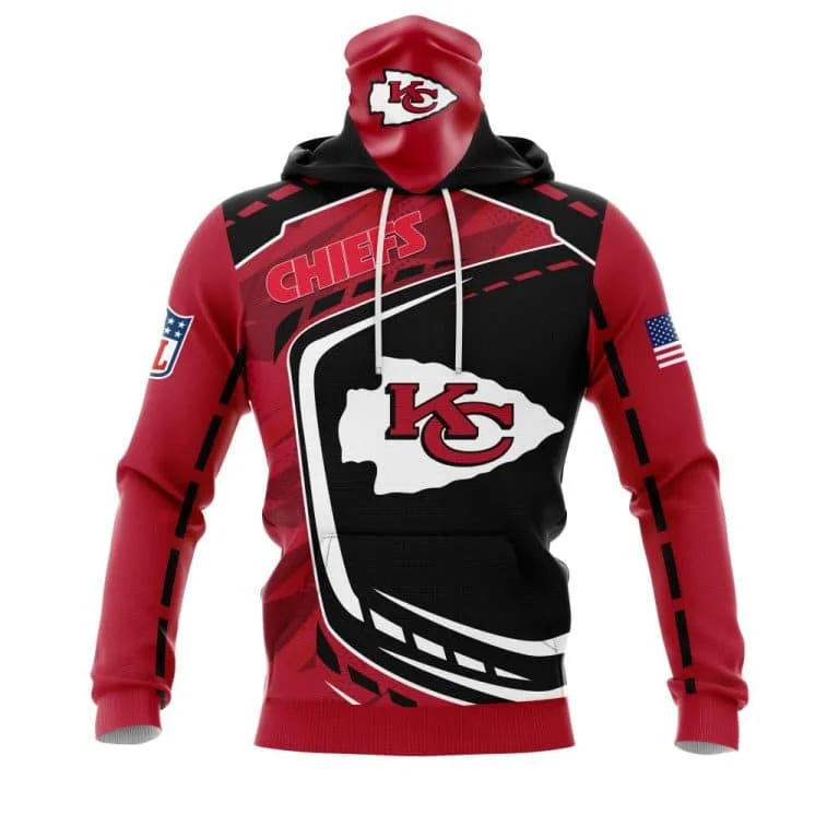 Hoodie Mask Kansas City Chiefs | Custom Name | Limited Edition