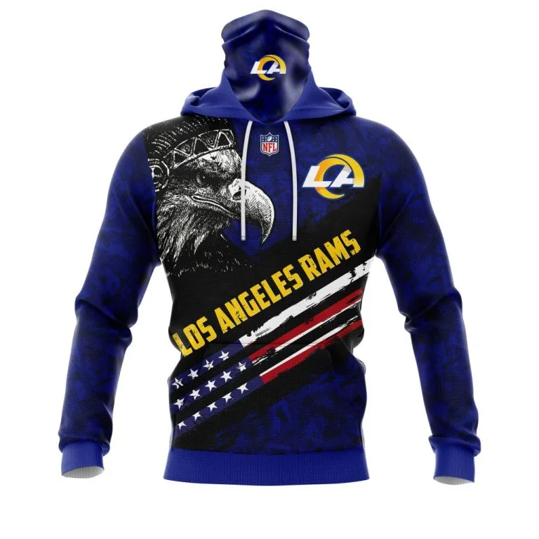 Hoodie Mask Los Angeles Rams | Custom Name | Limited Edition
