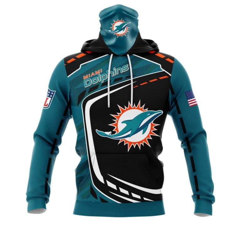 Hoodie Mask Miami Dolphins | Custom Name | Limited Edition