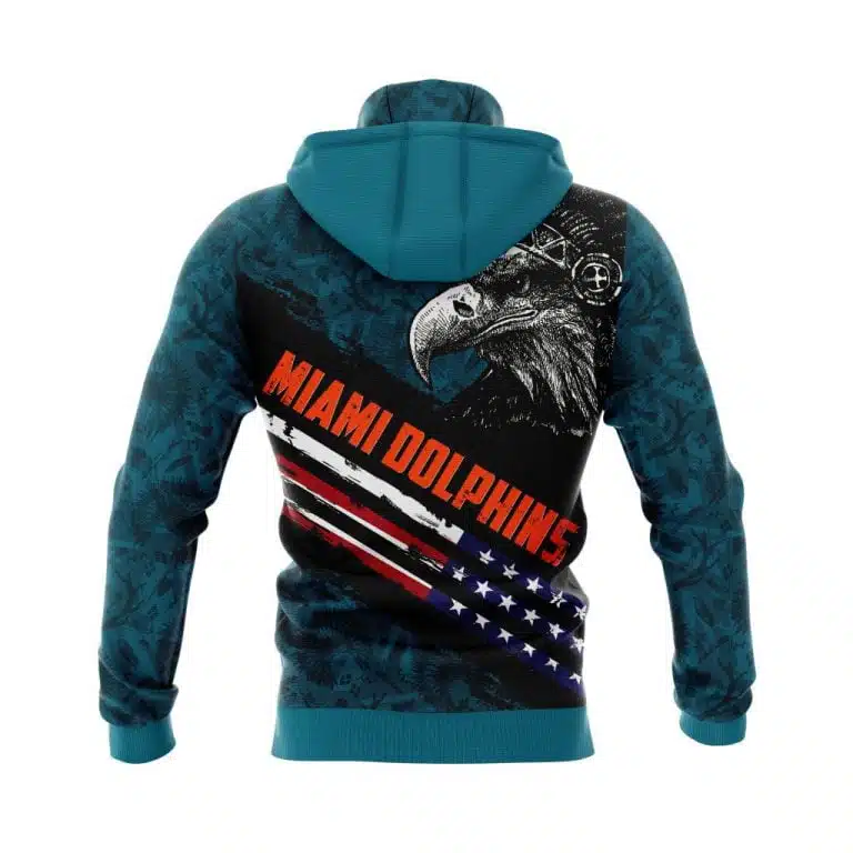 Hoodie Mask Miami Dolphins | Custom Name | Limited Edition - Image 2