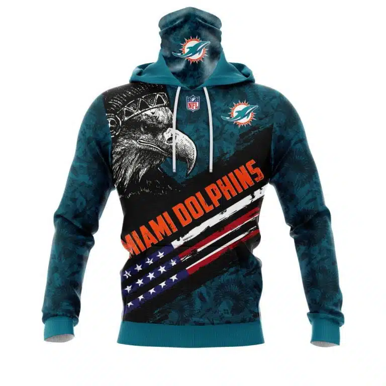 Hoodie Mask Miami Dolphins | Custom Name | Limited Edition
