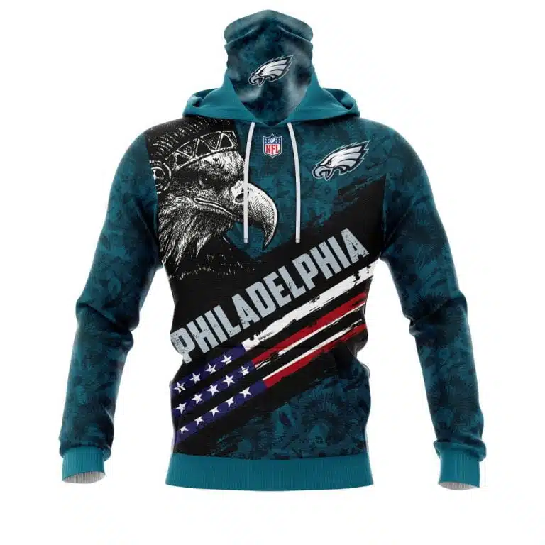 Hoodie Mask Philadelphia Eagles | Custom Name | Limited Edition