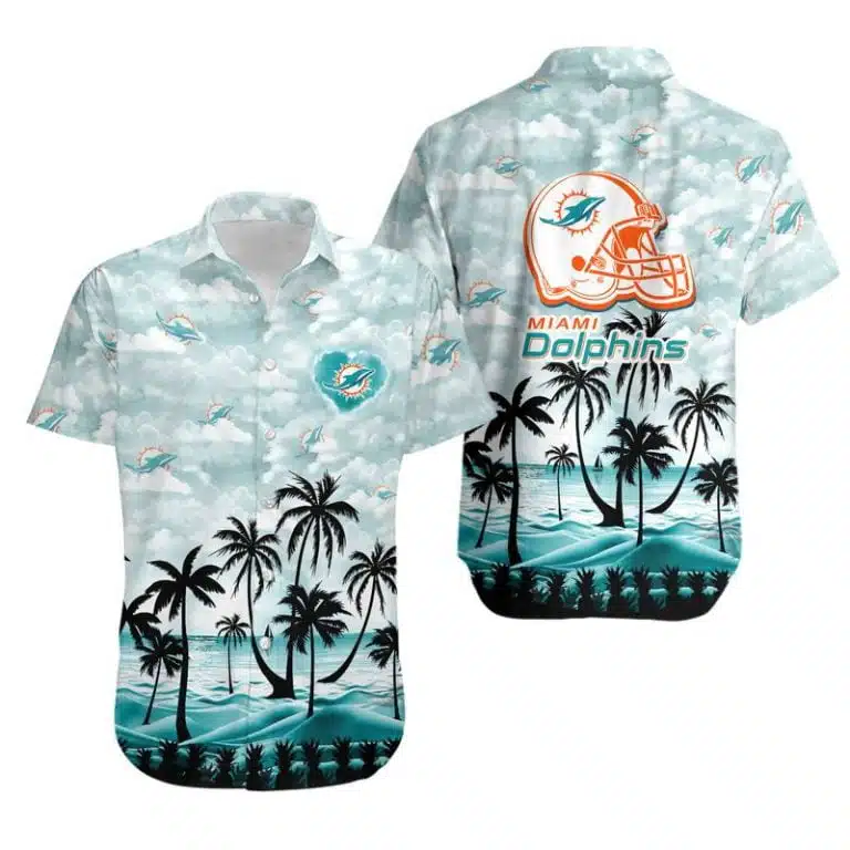 Miami Dolphins Button-Up Shirt RN95