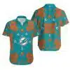 Combo Miami Dolphins Button-Up Shirt & Men Shorts TP13
