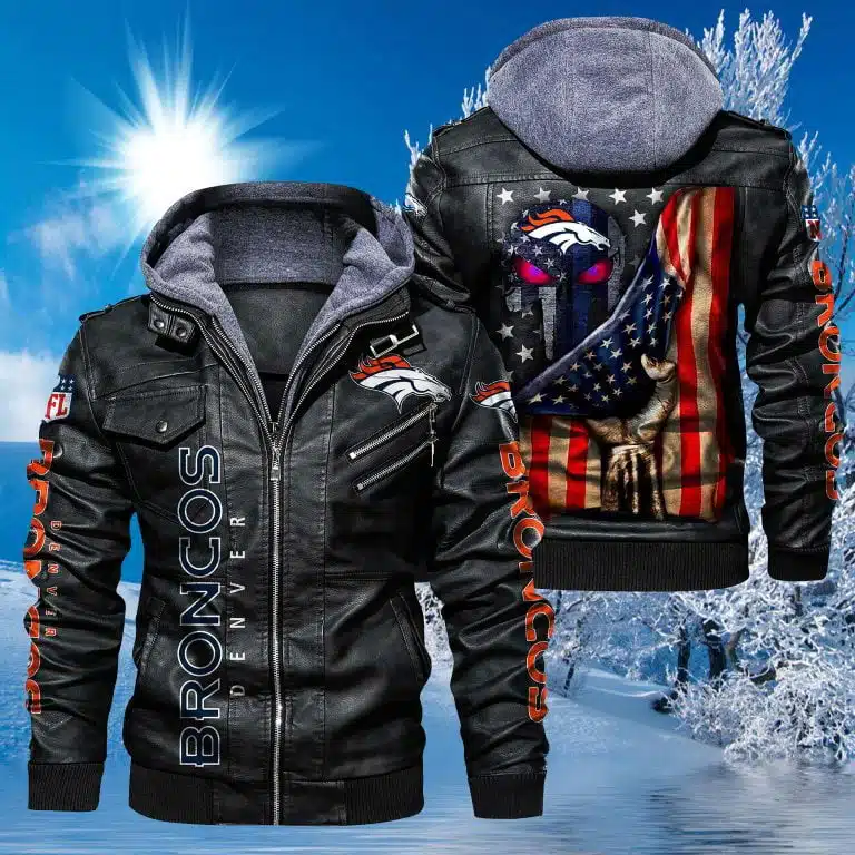 Denver Broncos Leather Jacket WT31