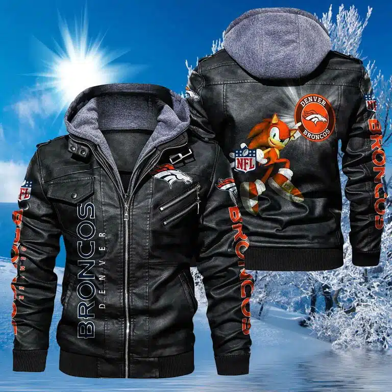 Denver Broncos Leather Jacket BS26