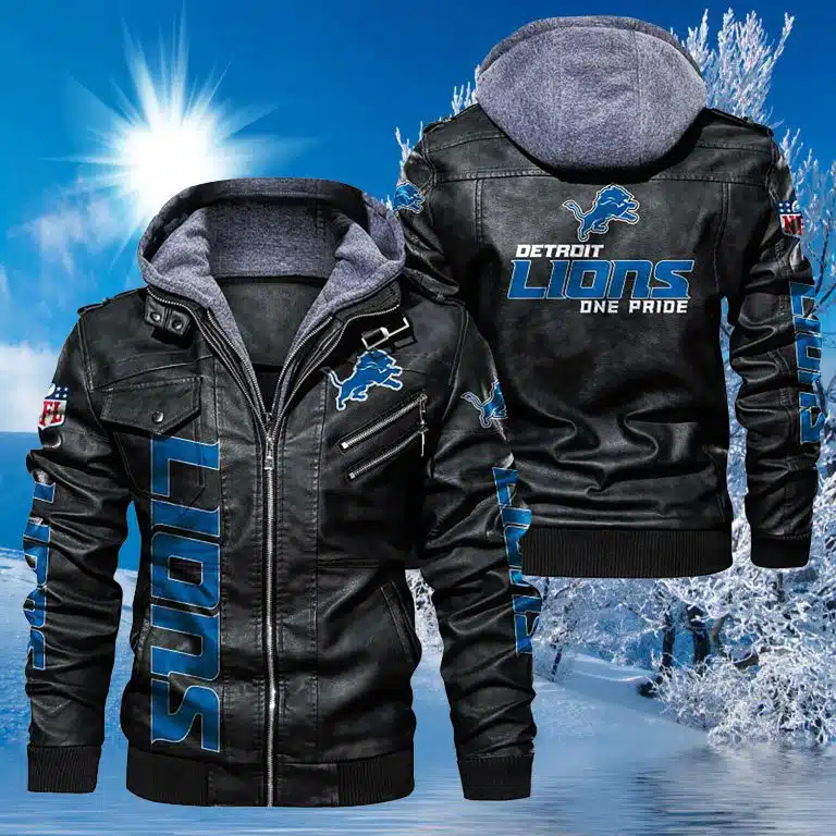 Detroit Lions Leather Jacket IY41