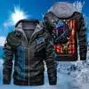 Detroit Lions Leather Jacket KY74