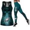 Philadelphia Eagles Women's Criss Cross Tank Top & Legging IE79