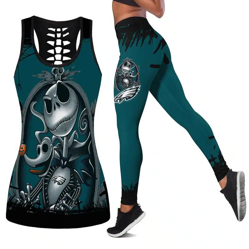 Philadelphia Eagles Women's Criss Cross Tank Top & Legging QN73