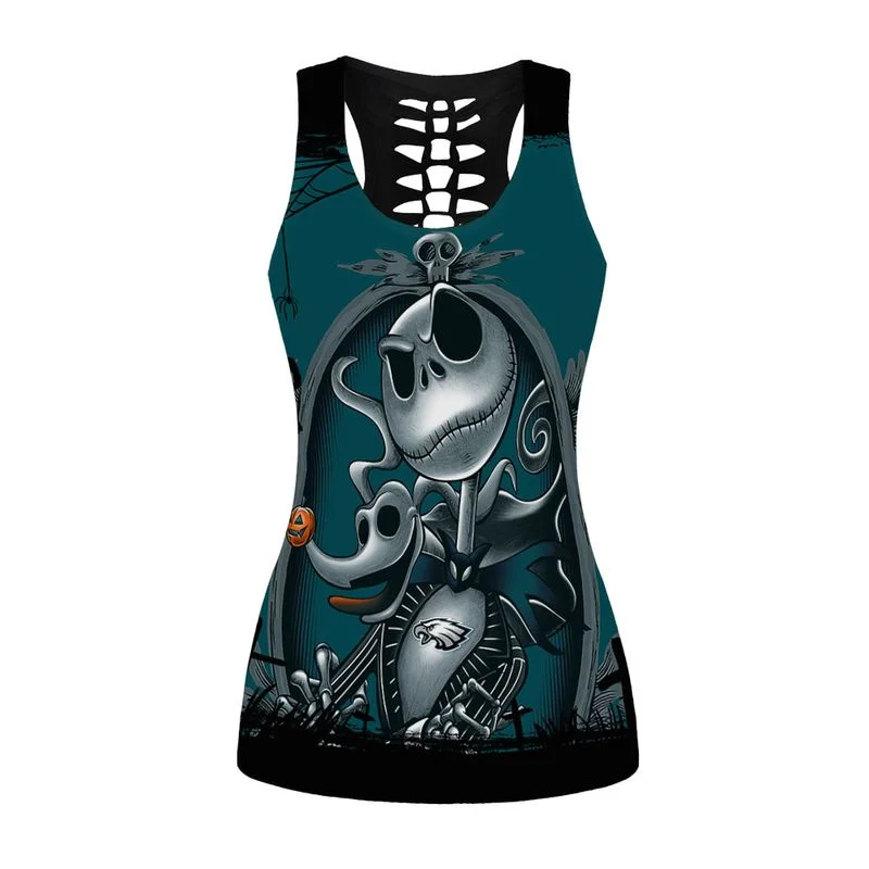 Philadelphia Eagles Women's Criss Cross Tank Top & Legging QN73 - Image 2