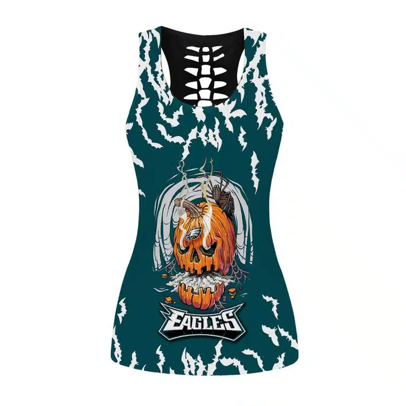 Philadelphia Eagles Women's Criss Cross Tank Top & Legging UD97 - Image 2