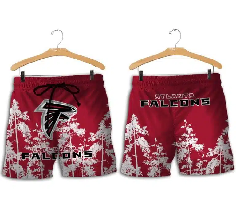 Combo Atlanta Falcons Button-Up Shirt & Men Shorts EL17 - Image 2